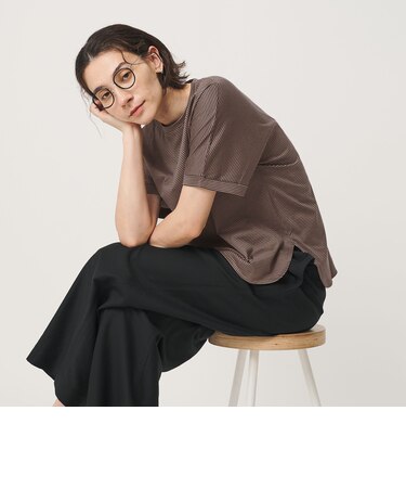 コットン天竺 ラウンドヘム Tシャツ