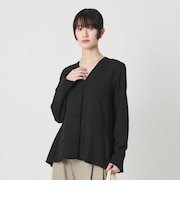 【Wardrobe DAILY MINIMAL】ペプラム Vネックプルオーバーカットソー