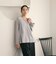 【Wardrobe DAILY MINIMAL】ペプラム Vネックプルオーバーカットソー