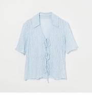 ＜EMMEL REFINES＞カットレース リボン トップス
