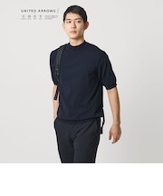 ショートスリーブ モックネック ニットTシャツ UA COZY ウォッシャブル 抗菌防臭