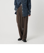 タックワイドストレートパンツ ウォッシャブル