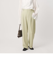 タックワイドストレートパンツ ウォッシャブル