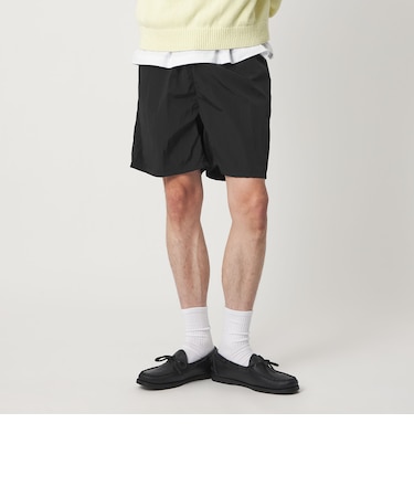 ＜H＞ナイロンワッシャー ソリッド ショートパンツ