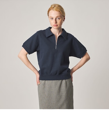 ＜Steven Alan＞コットン スウェット ハーフジップ プルオーバー