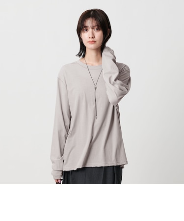 コットン ルーズ ロングスリーブ Tシャツ
