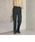 【Wardrobe DAILY MINIMAL】メランジ タックストレートパンツ ウォッシャブル