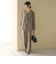 【Wardrobe DAILY MINIMAL】メランジ タックストレートパンツ ウォッシャブル