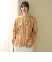 【Wardrobe DAILY MINIMAL】フリルレイヤーブラウス ウォッシャブル