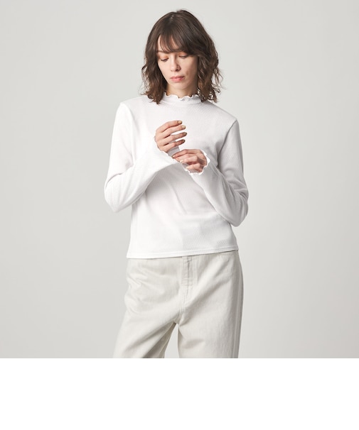 ＜Steven Alan＞ドット リブ フリル プルオーバー