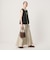 【Wardrobe DAILY MINIMAL】ペプラム2WAY ノースリーブリブニット ウォッシャブル