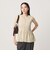 【Wardrobe DAILY MINIMAL】ペプラム2WAY ノースリーブリブニット ウォッシャブル