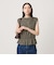 【Wardrobe DAILY MINIMAL】シャーリング ノースリーブトップス