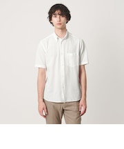 シアサッカー ショートスリーブ ボタンダウン シャツ COMFORT EASY―MODEL 抗菌防臭