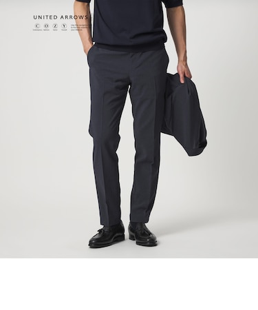 ポリエステル T＆T ノープリーツ パンツ UA COZY ウォッシャブル ヨコストレッチ