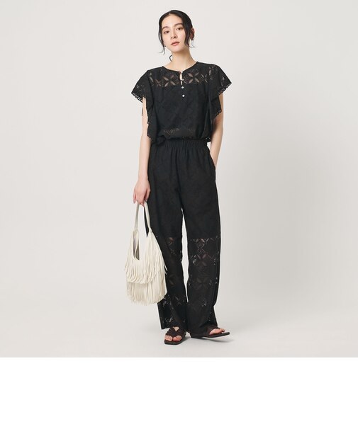 【Wardrobe DAILY MINIMAL】レース 2WAYブラウス ウォッシャブル