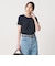 リブ バイカラーパイピング ショートスリーブ Tシャツ