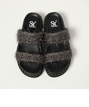 ＜SY＞シャギースタッズ サンダル30↑