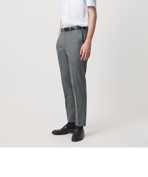 クールモーション ドビー サイドエクステンド ノープリーツスラックス COMFORT EASY‐MODEL 接触冷感 吸水速乾 ヨコストレッチ