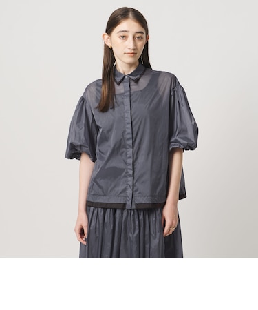 シアー タフタ ブラウス ‐はっ水 ウォッシャブル‐