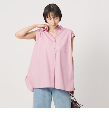 バックフレア フレンチスリーブ シャツ