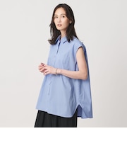 バックフレア フレンチスリーブ シャツ
