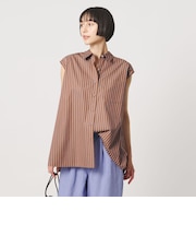 バックフレア フレンチスリーブ シャツ