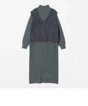 フェザーベスト＋ハイネックワンピース ‐セットアイテム‐＜A DAY IN THE LIFE＞