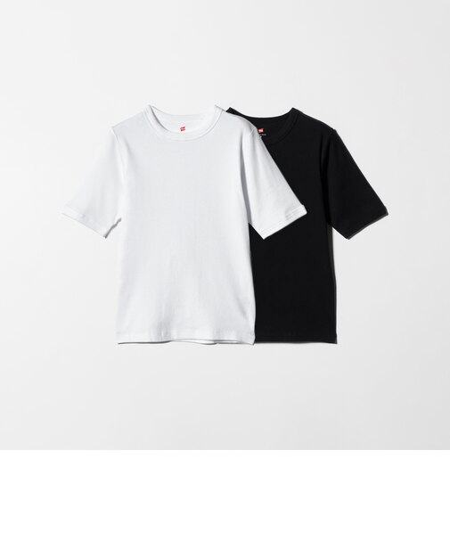 【別注】<Hanes>2PACK リブ Tシャツ