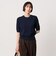 クルーネック ベーシック ショートスリーブ ニット ‐ウォッシャブル‐