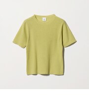 <6(ROKU)>ピコット ショートスリーブ ニット