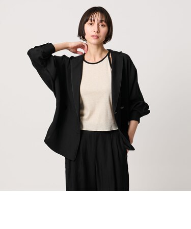 パイピング ドルマン ブラウス ジャケット ‐ウォッシャブル‐