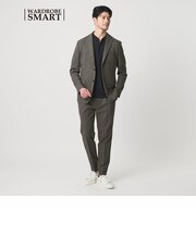 【WARDROBE SMART】ライト オックスフォード セットアップ/ジャケット&イージーパンツ