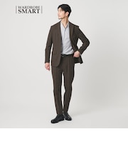 【WARDROBE SMART】ライト オックスフォード セットアップ/ジャケット&イージーパンツ