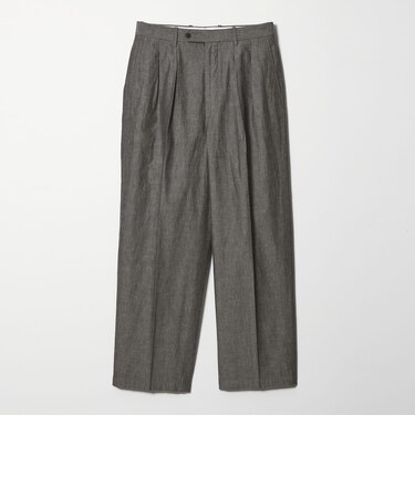 <Steven Alan> デニムシャンブレー イン ツープリーツ ドレス トラウザーズ