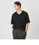 KNITEE クリンプコットン Vネック ニット Tシャツ ウォッシャブル
