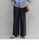 ［size SHORT/TALLあり］ライト リネンライク タック ワイドパンツ UVカット 通気性