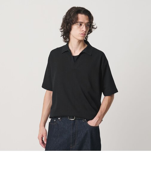 KNITEE リネンブレンド ミラノ スキッパー ニット Tシャツ ウォッシャブル