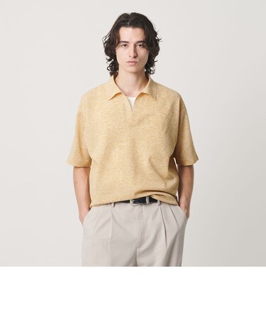 KNITEE リネンブレンド ミラノ スキッパー ニット Tシャツ ウォッシャブル