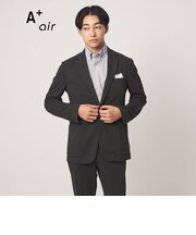 A+ air オックスジャージ 2B スタンダード セットアップ ジャケット -ウォッシャブル・ストレッチ・通気性-