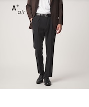 A+ air メッシュ スタンダード 1プリーツ スラックス -ストレッチ・吸水速乾-