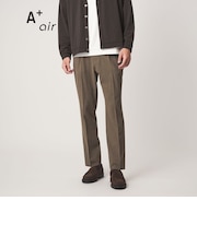 A+ air メッシュ スタンダード 1プリーツ スラックス -ストレッチ・吸水速乾-