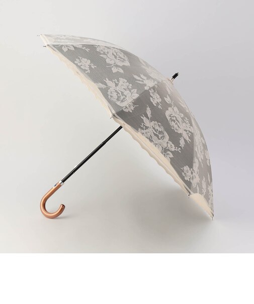 《晴雨兼用》ジャガードレース2重張り日傘