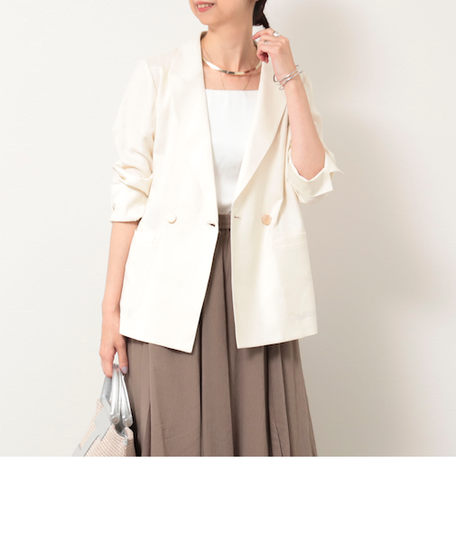 イージーケアリネンジャケット