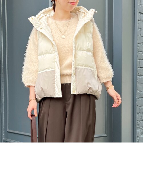 エアリーフードピュアダウンベスト｜ノーリーズアウトレットの