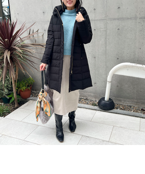 日本製✩材料に✩新品タグ付き✩難あり激安✩ダイドフォックス✩ロングファーコート SMILE ORCHID ノーカラーコート コート ノーカラーファスナー