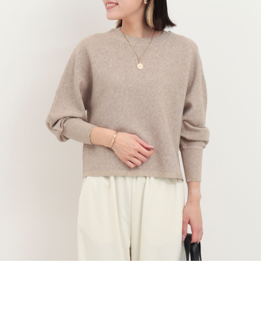 ウォッシャブルバナナスリーブ クルーネックプルオーバー