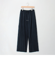 シャイニーデニムワイドパンツ