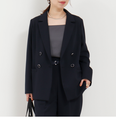《セットアップ対応》ハイストレッチジョーゼットジャケット