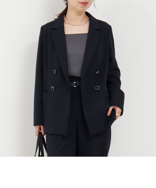《セットアップ対応》ハイストレッチジョーゼットジャケット